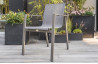 Ensemble table et chaises de jardin en aluminium DCB Garden 12 personnes sable