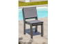 Chaise de salon de jardin empilables en aluminium et textilène DCB Garden TOLEDE – anthracite