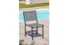 Chaise de salon de jardin empilables en aluminium et textilène DCB Garden TOLEDE – anthracite