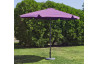 Parasol de jardin haut de gamme 3m droit à manivelle LILA Hevea