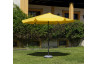 Parasol de jardin haut de gamme 3m droit à manivelle JAUNE Hevea