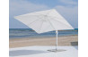 Parasol de jardin déporté inclinable 3x3 BLANC Hevea