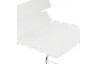 Tabouret de bar empilable blanc - métal chromé- Reny