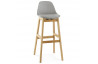 Tabouret de bar gris en plastique - Elody