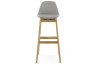 Tabouret de bar gris en plastique - Elody