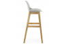 Tabouret de bar gris en plastique - Elody