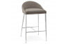 Tabouret de bar en tissu gris - Talon