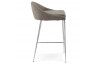 Tabouret de bar en tissu gris - Talon