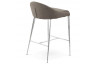 Tabouret de bar en tissu gris - Talon