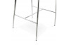 Tabouret de bar en tissu gris - Talon