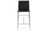 Tabouret de bar design noir en simili cuir - Dolby