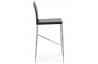 Tabouret de bar design noir en simili cuir - Dolby