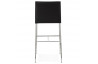 Tabouret de bar design noir en simili cuir - Dolby