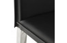 Tabouret de bar design noir en simili cuir - Dolby