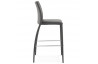 Tabouret de bar gris en simili cuir - Bovary