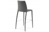 Tabouret de bar gris en simili cuir - Bovary