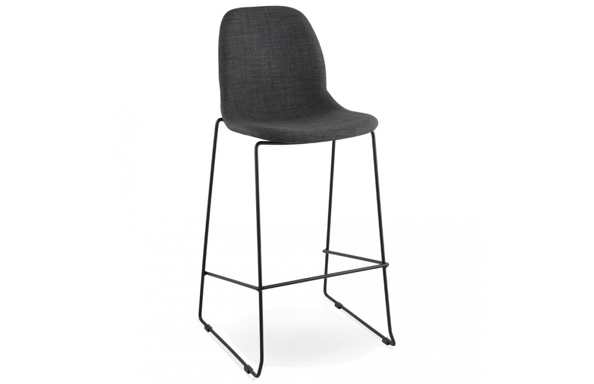 Tabouret de bar pieds fin en métal avec protection de sol - Cooper