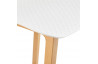 Tabouret de bar en plastique pieds en bois - Astoria