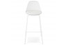 Tabouret de bar blanc style industriel - Escal