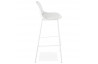 Tabouret de bar blanc style industriel - Escal