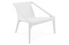 Fauteuil empilable de couleur blanche - Soleado