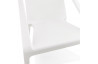 Fauteuil empilable de couleur blanche - Soleado