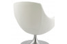 Fauteuil modulable habillé en simili cuir blanc - Raoul