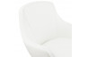 Fauteuil modulable habillé en simili cuir blanc - Raoul