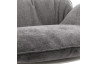 Fauteuil lounge design en tissu gris clair - Sella