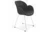 Chaise noire design moderne - Texina