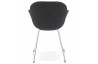 Chaise noire design moderne - Texina