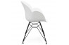 Chaise blanche pieds style Eiffel - Umela