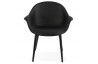 Fauteuil noir de haute qualité en simili cuir - Melrose