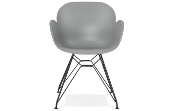 Chaise moderne avec des pieds métalliques - Umela