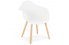 Fauteuil blanc assise en polypropylene - Cloud