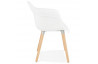 Fauteuil blanc assise en polypropylene - Cloud