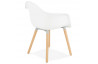 Fauteuil blanc assise en polypropylene - Cloud