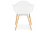 Fauteuil blanc assise en polypropylene - Cloud