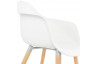 Fauteuil blanc assise en polypropylene - Cloud