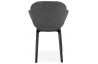 Fauteuil noir assise et dossier enveloppants - Elegans