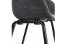 Fauteuil noir assise et dossier enveloppants - Elegans