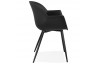 Fauteuil noir design scandinave - STILETO