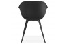 Fauteuil noir design scandinave - STILETO