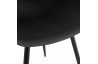 Fauteuil noir design scandinave - STILETO