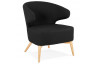 Fauteuil enveloppant de couleur noire - Missy