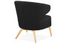 Fauteuil enveloppant de couleur noire - Missy