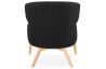 Fauteuil enveloppant de couleur noire - Missy