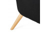 Fauteuil enveloppant de couleur noire - Missy
