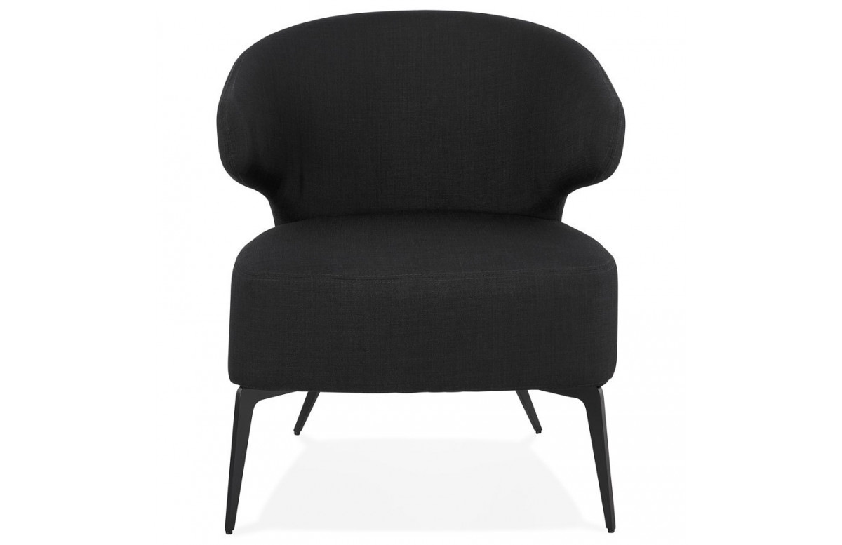 Fauteuil en tissu et piétement en métal - Orelo