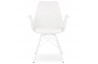 Chaise avec accoudoirs habillée en blanc - Kokliko